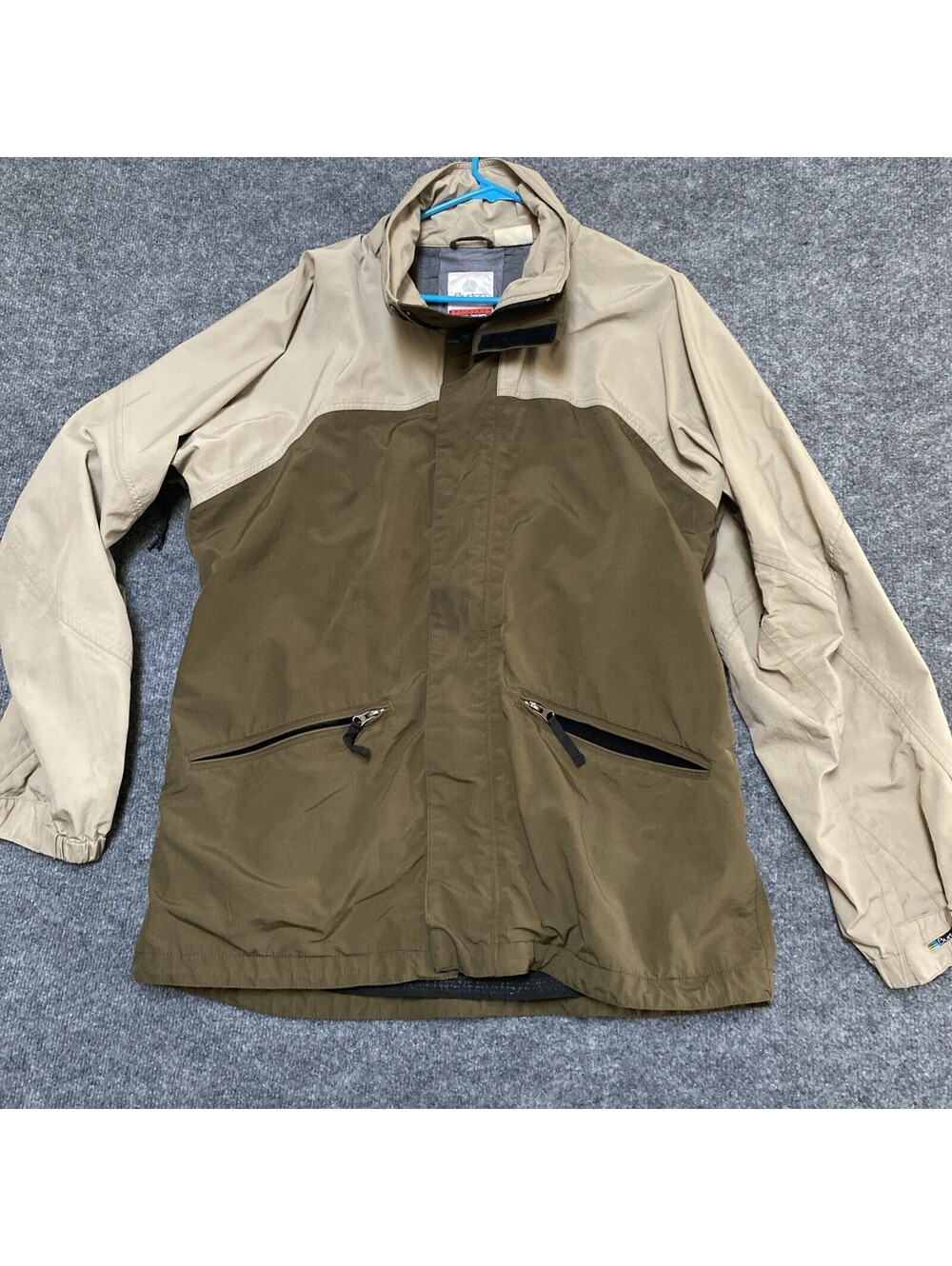 Vintage Burton Tri-Lite Snowboard Shell Jacket Mens Large Waterproof Olive Tanaa